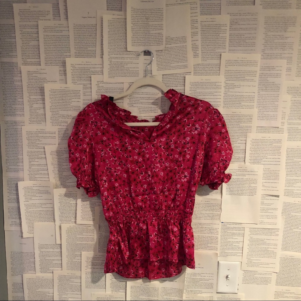 Sugar lips womens pink blouse